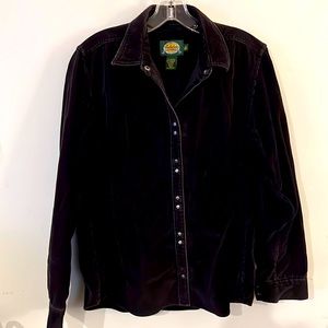 Cabelas Corduroy Snap Shirt Sz Med Regular